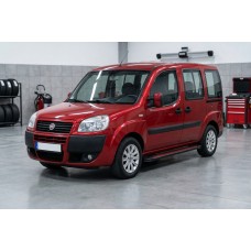 Бокові пороги Maya Red (2 шт., алюміній) Максі база для Fiat Doblo I 2005-2010 рр