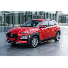 Бокові пороги Maya Red (2 шт., алюміній) для Hyundai Kona 2017-2023 рр