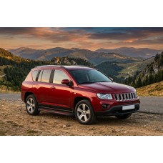 Боковые Подножки Maya Red (2 шт., Алюминий) для Jeep Compass 2006-2016 гг
