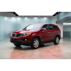 Боковые Подножки Maya Red (2 шт., Алюминий) 2013-2016 для Kia Sorento II XM