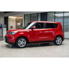 Бокові пороги Maya Red (2 шт., алюміній) для Kia Soul II 2013-2018 рр