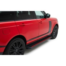 Бокові пороги Maya Red (2 шт., алюміній) для Range Rover IV L405 2013-2021 рр