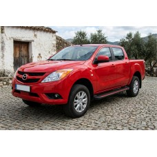 Боковые Подножки Maya Red (2 шт., Алюминий) для Mazda BT-50 2012- гг