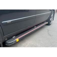Боковые Подножки Maya Red (2 шт., Алюминий) для Mercedes Vito W638 1996-2003 гг
