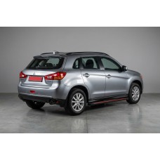 Бокові пороги Maya Red (2 шт., алюміній) для Mitsubishi ASX 2010-2023 рр