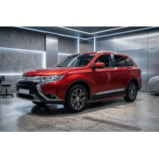 Боковые Подножки Maya Red (2 шт., Алюминий) для Mitsubishi Outlander 2012-2021 гг