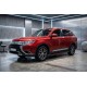 Боковые Подножки Maya Red (2 шт., Алюминий) для Mitsubishi Outlander 2012-2021 гг