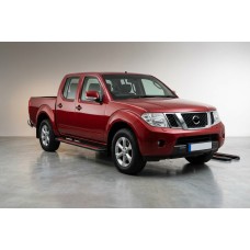 Бокові пороги Maya Red (2 шт., алюміній) для Nissan Navara 2006-2015 рр