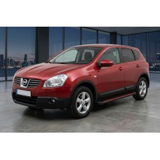 Боковые Подножки Maya Red-Black (2 шт., Алюминий) для Nissan Qashqai 2007-2010 гг