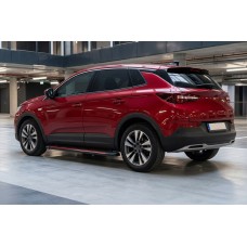 Бокові пороги Maya Red (2 шт., алюміній) для Opel Grandland X 2017- рр
