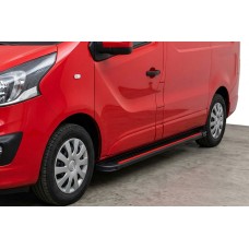 Бокові пороги Maya Red (2 шт., алюміній) Довга база для Opel Vivaro 2015-2019 рр