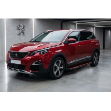 Боковые Подножки Maya Red (2 шт., Алюминий) для Peugeot 5008 2016-2023 гг
