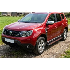 Бокові пороги Maya Red (2 шт., алюміній) для Renault Duster 2018-2024 рр