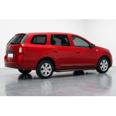 Бокові пороги Maya Red (2 шт., алюміній) для Renault Logan MCV 2013-2022 рр