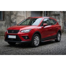 Бокові пороги Maya Red (2 шт., алюміній) для Seat Arona 2017- рр