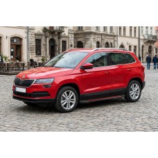 Бокові пороги Maya Red (2 шт., алюміній) для Skoda Karoq 2018- рр