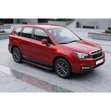 Боковые Подножки Maya Red (2 шт., Алюминий) для Subaru Forester 2013-2018 гг