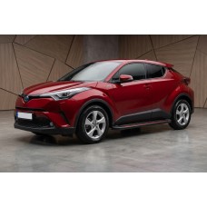 Бокові пороги Maya Red (2 шт., алюміній) для Toyota C-HR 2016-2023 рр