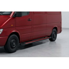 Боковые Подножки Maya Red (2 шт., Алюминий) Длинная База для Volkswagen LT 1995-2006 гг