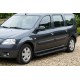 Боковые Подножки Allmond Black (2 шт., Алюминий) для Lada Largus 2012- гг