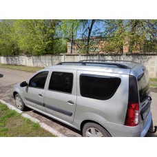 Рейлінги чорні Металеві ніжки для Lada Largus