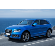 Боковые Подножки Maya Blue (2 шт., Алюминий) для Ауди Q5 2008-2017 гг