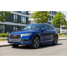 Бокові пороги Maya Blue (2 шт., алюміній) для Ауди Q5 2017-2025 рр