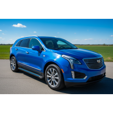 Боковые Подножки Maya Blue (2 шт., Алюминий) для Cadillac XT5 2016- гг