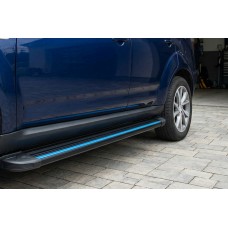 Боковые Подножки Maya Blue (2 шт., Алюминий) для Citroen C-Crosser 2007-2013 гг