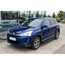 Боковые Подножки Maya Blue (2 шт., Алюминий) для Citroen C-4 Aircross 2012-2017 гг