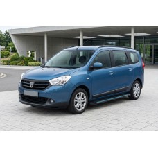 Бокові пороги Maya Blue (2 шт., алюміній) для Dacia Lodgy 2012-2022 рр
