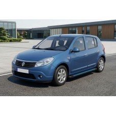 Боковые Подножки Maya Blue (2 шт., Алюминий) для Dacia Sandero 2007-2013 гг