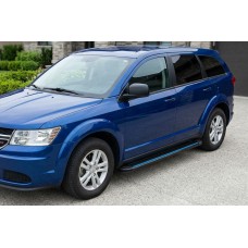 Бокові пороги Maya Blue (2 шт., алюміній) для Fiat Freemont 2011-2016 рр