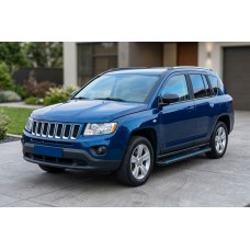 Бокові пороги Maya Blue (2 шт., алюміній) для Jeep Compass 2006-2016 рр