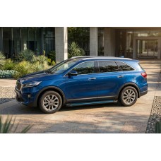 Боковые Подножки Maya Blue (2 шт., Алюминий) для Kia Sorento III UM 2014-2020 гг