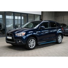 Бокові пороги Maya Blue (2 шт., алюміній) для Mitsubishi ASX 2010-2023 рр
