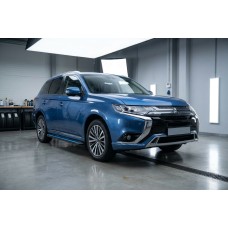 Боковые Подножки Maya Blue (2 шт., Алюминий) для Mitsubishi Outlander 2012-2021 гг