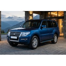 Боковые Подножки Maya Blue (2 шт., Алюминий) для Mitsubishi Pajero Wagon IV 2006-2021 гг