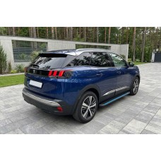 Бокові пороги Maya Blue (2 шт., алюміній) для Peugeot 3008 2016-2023 рр