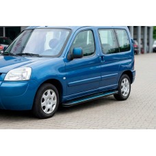 Боковые Подножки Maya Blue (2 шт., Алюминий) для Peugeot Partner 1996-2008 гг