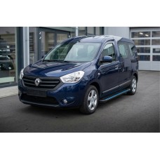 Бокові пороги Maya Blue (2 шт., алюміній) для Renault Dokker 2013-2022 рр