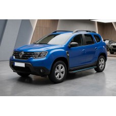 Бокові пороги Maya Blue (2 шт., алюміній) для Renault Duster 2018-2024 рр