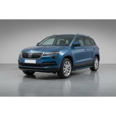 Бокові пороги Maya Blue (2 шт., алюміній) для Skoda Karoq 2018- рр