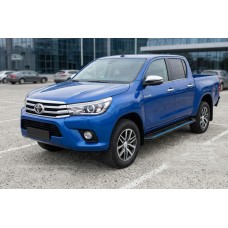 Боковые Подножки Maya Blue (2 шт., Алюминий) для Toyota Hilux 2015- гг