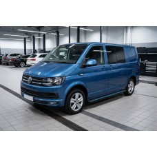 Бокові пороги Maya Blue (2 шт., алюміній) Довга база для Volkswagen T6 2015-2024 рр