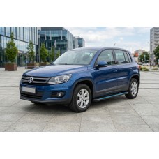 Боковые Подножки Maya Blue (2 шт., Алюминий) для Volkswagen Tiguan 2007-2016 гг
