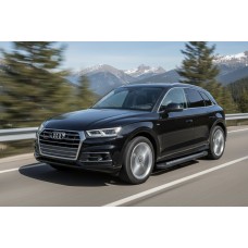 Боковые Подножки Vision New Black (2 шт., Алюминий) для Ауди Q5 2017-2025 гг