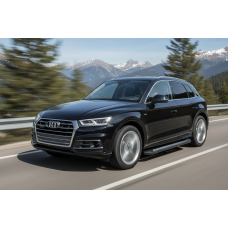 Боковые Подножки Vision New Black (2 шт., Алюминий) для Ауди Q5 2017-2025 гг