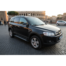 Боковые Подножки Vision New Black (2 шт., Алюминий) 2006-2015 для Chevrolet Captiva