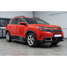 Бокові пороги New Vision Black (2 шт., алюміній) для Citroen C5 Aircross 2017-2025 рр